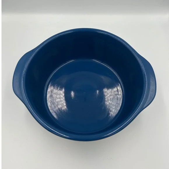 Corelle Coordinates Navy Blue White Striped Stoneware 2.5 Qt Mixing bowl - Picture 2 of 4